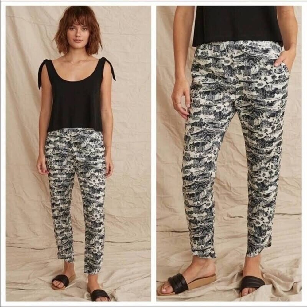 Marine Layer Allison Pant in SF Print Toile San Francisco Size Small Summer Cute